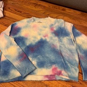 Colorful Tie Die watercolor sweater